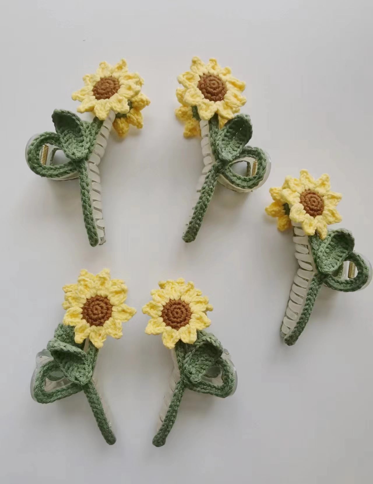 Sun Flower Hair Claw Clip