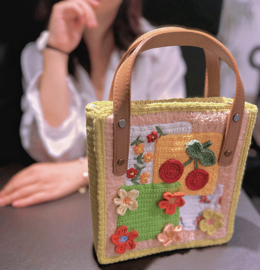 Cherry Square Handbag