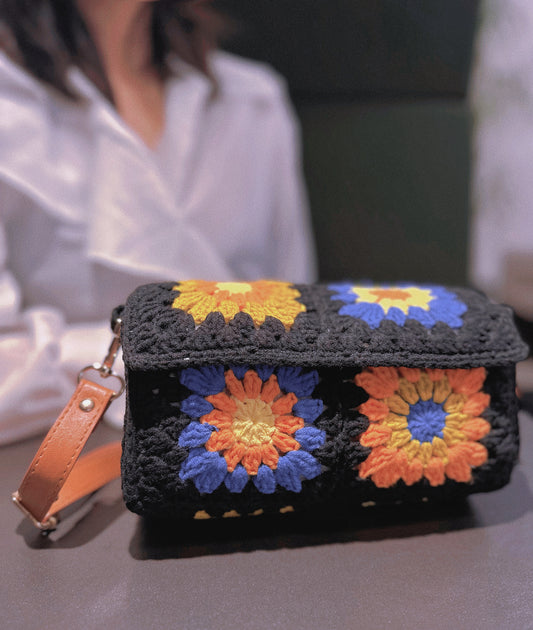 Black Sunflower Bag